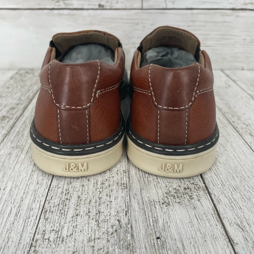 Johnston & Murphy McGuffey Slip On Kids Leather Loafer‎ Size 2M Boys